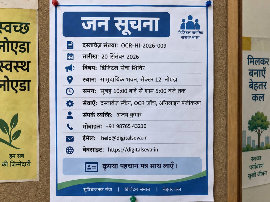 OCR-HI-2026-009 test fixture: Public information poster